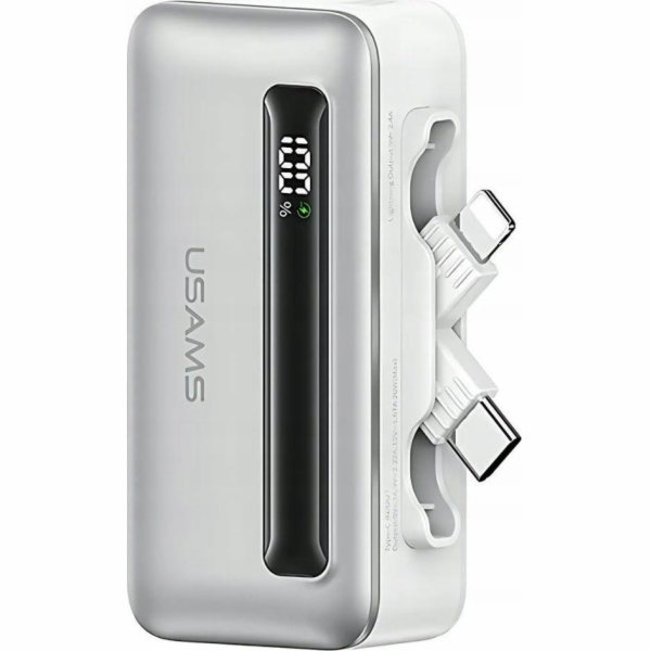 USAMS Powerbanka 4500mAh 20W USB-C/Lightning Fast Charge ...