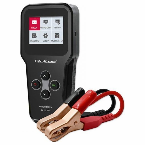 Qoltec Digitální tester baterií 3v1 s LCD | 6V | 12V | 24...
