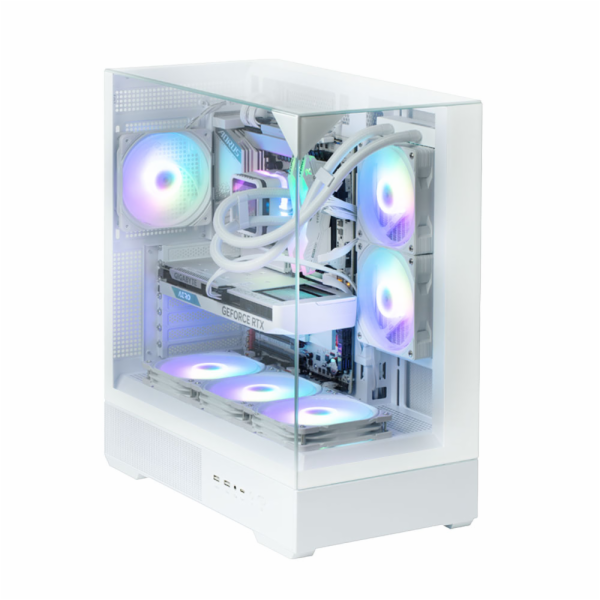 Zalman Pouzdro P40 Prism Mid-Tower Tvrzené sklo bílé