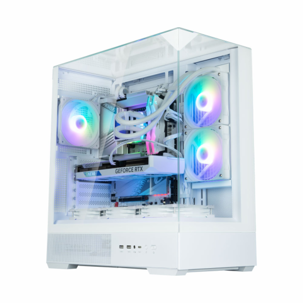 Zalman Pouzdro P40 Prism Mid-Tower Tvrzené sklo bílé