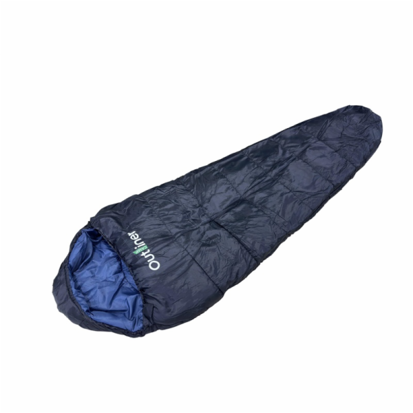 Spací pytel Outliner, modrý, pravý, 220 cm