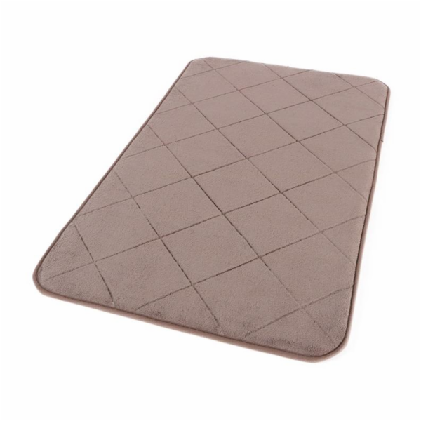 Koupelnová předložka Domoletti ma3456b, hnědá, 50 x 80 cm