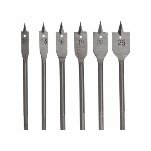 AWTools vrták 6dílný rýč SADA VRTÁKŮ DO DŘEVA /10-13-16-1...