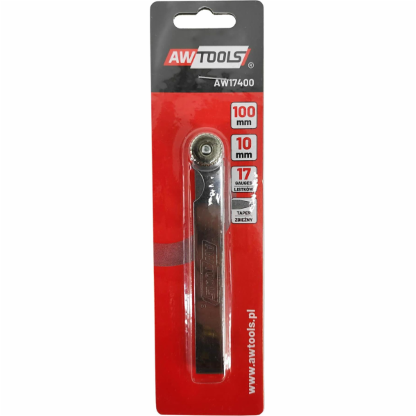 AWTools MÍRKA 100 mm 17 NOŽEK 0,02-1,0 mm KUŽELOVÉ