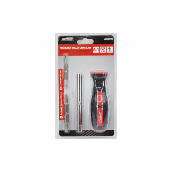 AWTools 6-v-1 oboustranný šroubovák (AW36800)