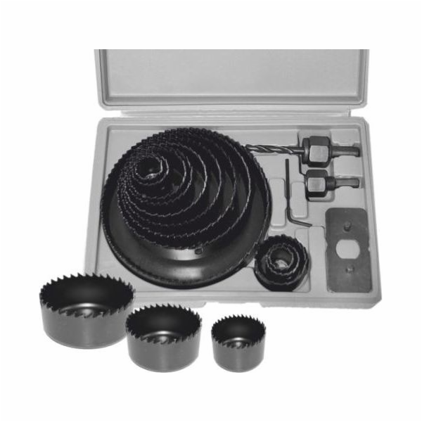 AWTools Děrovky na dřevo 19-127mm 16ks. (AW40509)