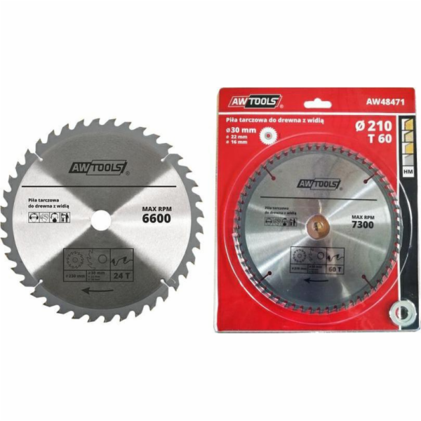 AWTools Kotoučová pila s tvrdokovem na dřevo AW484521