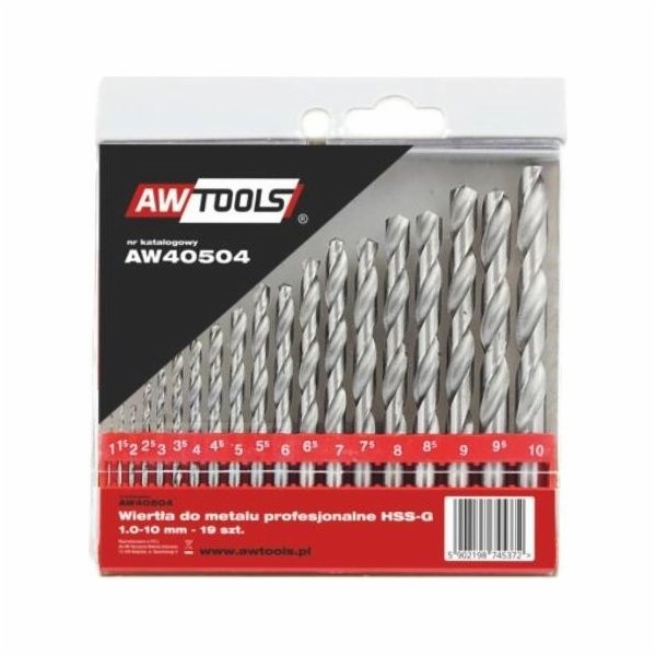 AWTools HSS válcová vrtačka 1,5 2 7 4,5 4 5,5 5 1 3 2,5 3...
