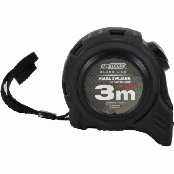 AWTools MĚŘENÍ MAGNETICKÉHO VÁLENÍ. ABS 3m/19mm AWBL25411