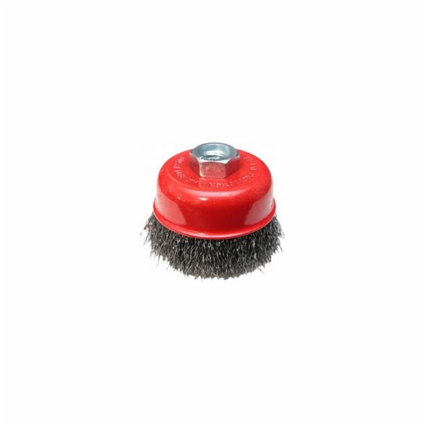 AWTools kelímkový kartáč 65mm M14 uhlíkový drát (AW55102)