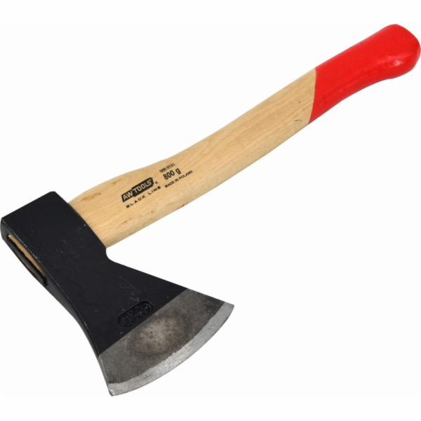 AWTools Tesařská sekera 0,8 kg Dřevěná násada Black Line ...
