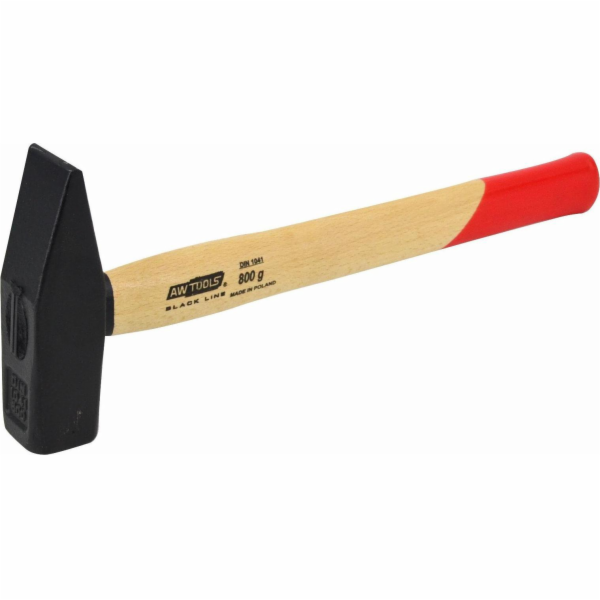 AWTools ZÁMEČNICKÉ KLADIVO 0,8 kg DŘEVĚNÁ RUKOJEŤ BLACK L...