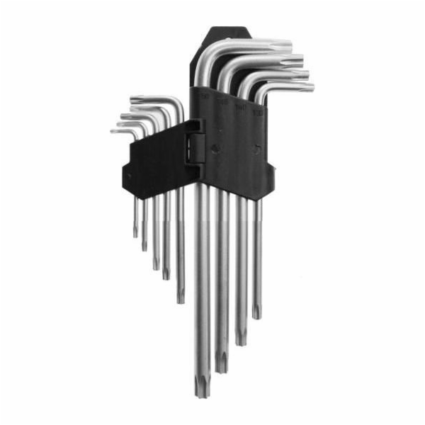 AWTools Sada torxových klíčů ve tvaru L T10-T50 9 ks. (AW...