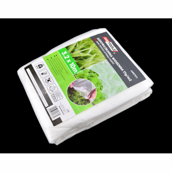 AWTools PRUŽINA AGROPLASTENOVÁ LÁTKA 17g 1,1x10m BÍLÁ AW6...