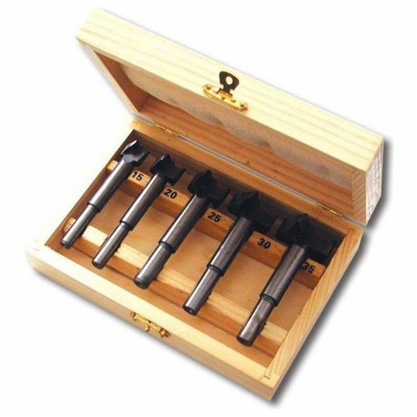 AWTools Knotters válcové vrtáky do dřeva 15 - 35mm 5ks (A...