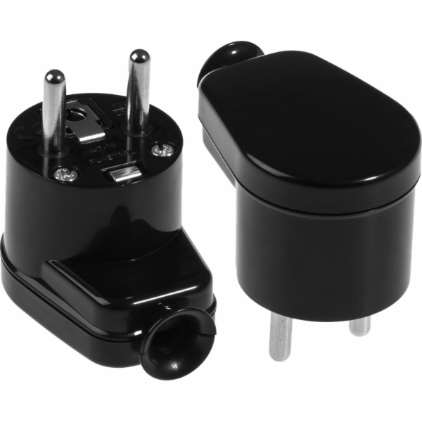 AWTools ANGLE PLUG 10ks. ČERNÁ WT-16.