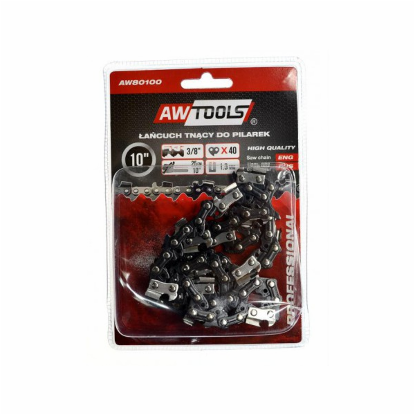 AWTools řetěz na řetězovou pilu 25 cm 10 3/8 1,3 mm 40-čl...