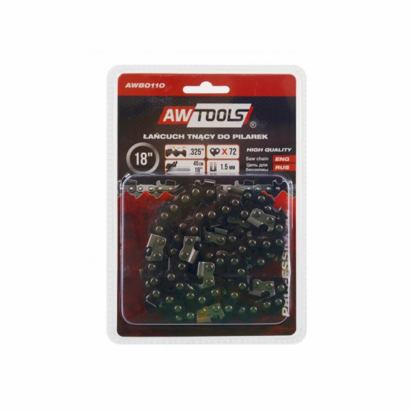 Řetěz řetězové pily AWTools 45 cm 18 .325 1.5 mm 72 článk...