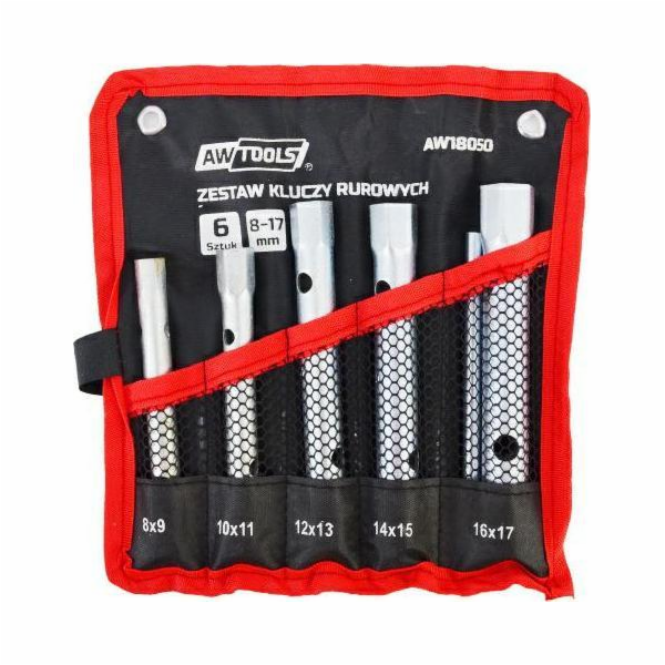 AWTools Trubkové klíče 6ks. /8mm-17mm/