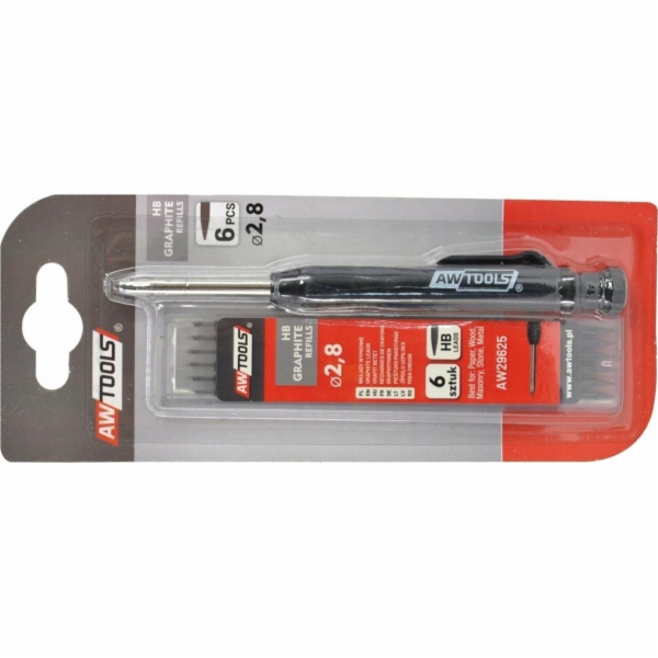 AWTools MECHANICKÁ TUŽKA + NÁPLNĚ 6ks. / BLISTER