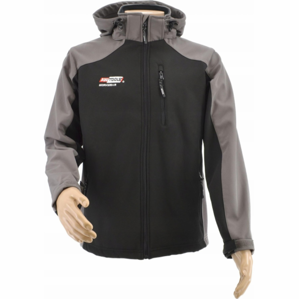 Pánská bunda AWTools SOFTSHELL JACKET MIKINA T4/ ŠEDOČERN...