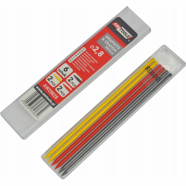 AWTools NÁHRADNÍ BAREVNÉ NÁPLNĚ DO MECHANICKÉ TUŽKY sada ...