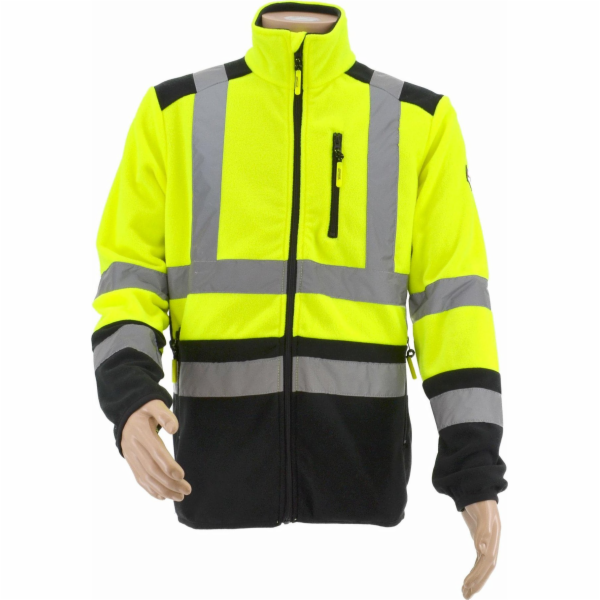 AWTools T3 FLÍSOVÁ BUNDA/ REFLEXNÍ ŽLUTÁ/ XXXL