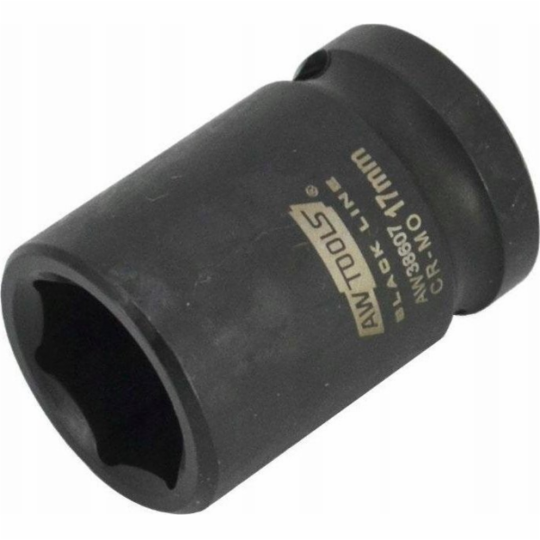 AWTools HEXAGON RÁZOVÁ ZÁSUVKA 1/2 KRÁTKÁ 24mm BLACK LINE