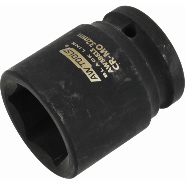 AWTools HEXAGON RÁZOVÁ ZÁSUVKA 3/4 KRÁTKÁ 27mm BLACK LINE
