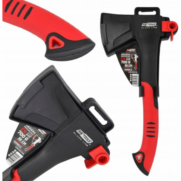 AWTools AX S KLÍNEM 700g PLNĚ KOMPOZITNÍ BLACK LINE