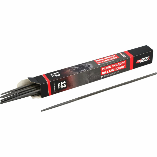 AWTools vrtačka KULOVÝ PILNÍK NA ŘETĚZY 4,0mm 12ks.