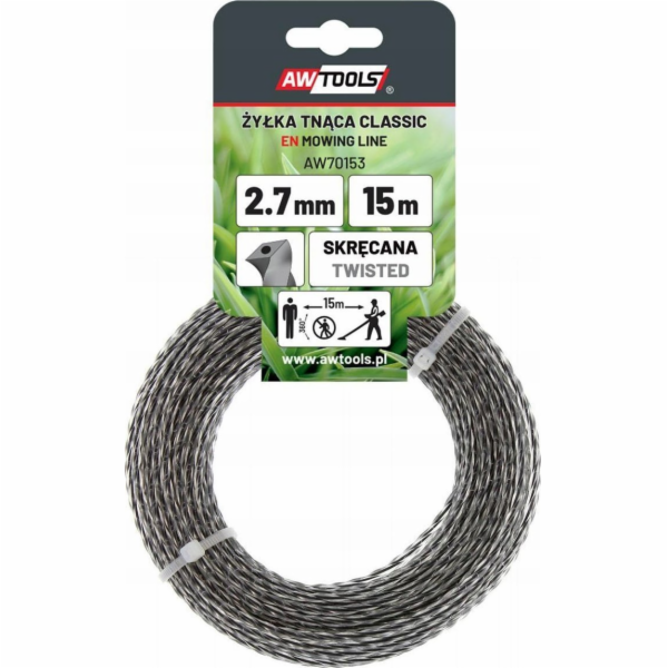 AWTools KLASICKÁ ŘEZNÁ LINKA 3,0x15m/TWISTED