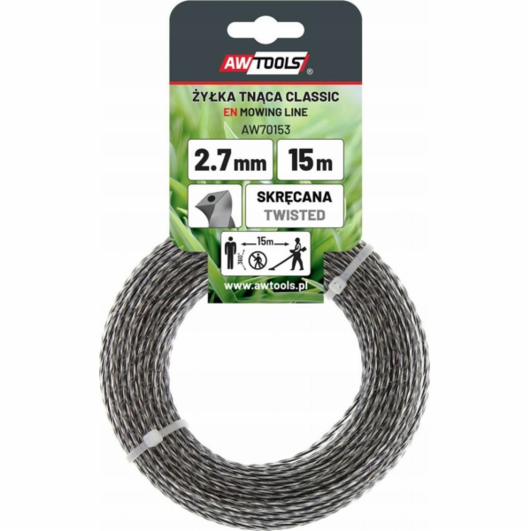 AWTools CLASSIC ŘEZNÁ LINKA 2,4x15m/TWISTED