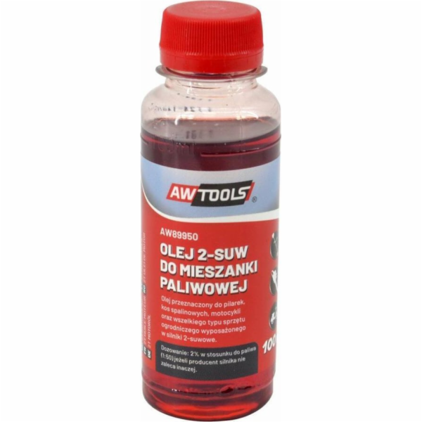 AWTools OLEJ PRO 2TAKTY PRO SMĚS PALIVA 0,1L ČERVENÝ
