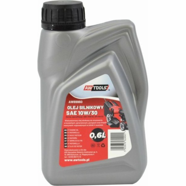 AWTools OLEJ 4TAKTU SAE 10W/30 0,6L PRO SEKAČKY, GENERÁTO...