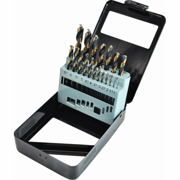 AWTools vrtačka DRILL METAL HSS M2 SET. 19ks/1,0-10mm/PRE...