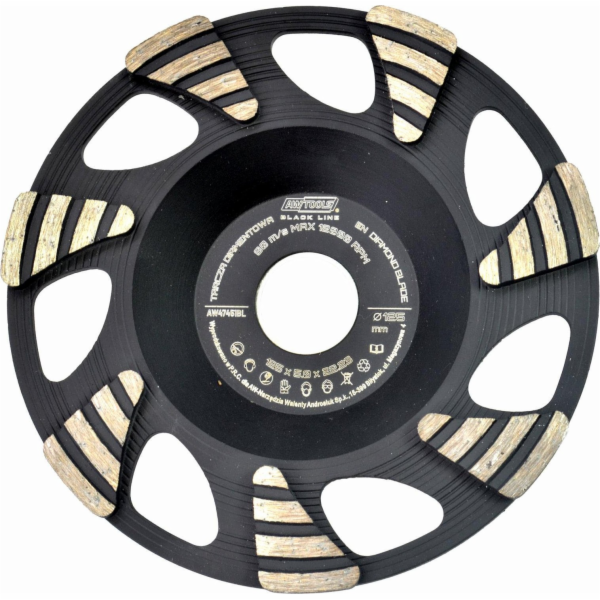 AWTools DIAMANTOVÝ BRUSNÝ TURBO KOTOUČ 125mm