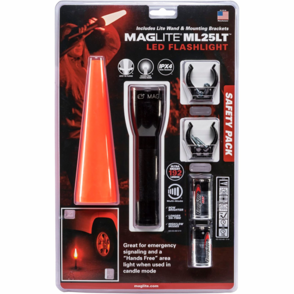 Maglite ML25 LED Sicherheitslampe schwarz
