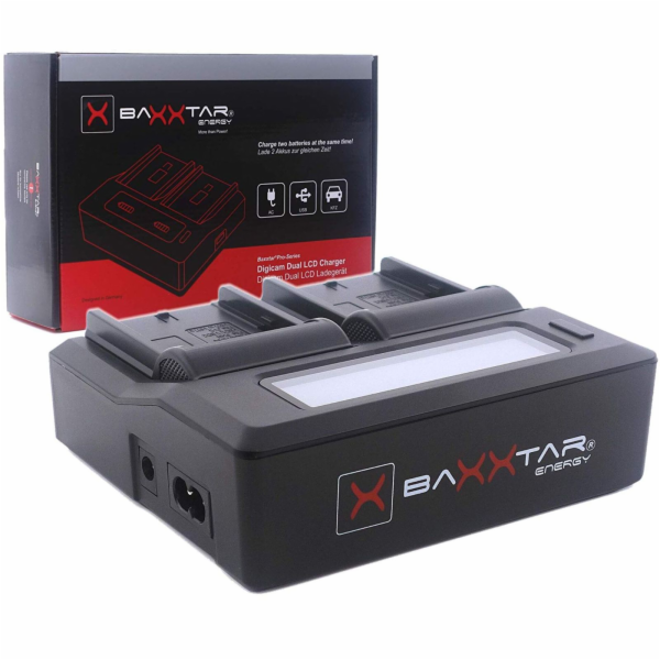 Baxxtar Pro Charger LCD Dual for NP-F550/F930