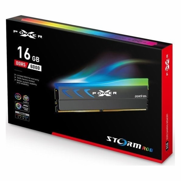 Silicon Power Paměť DDR5 XPOWER Storm RGB 16GB/6000 1*16G...