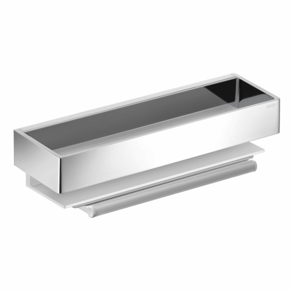 Keuco Edition 11 Shower Basket with Glass Wiper Alu/chrom