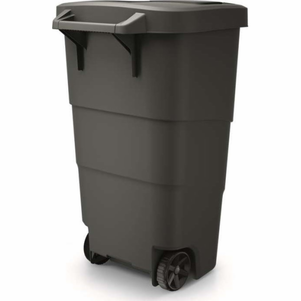 Popelnice Prosperplast Wheeler 95 l antracit, černé víko
