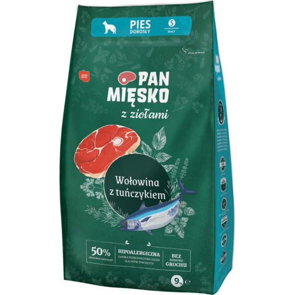 PAN MĘSKO with Herbs Beef with tuna S - suché krmivo pro ...