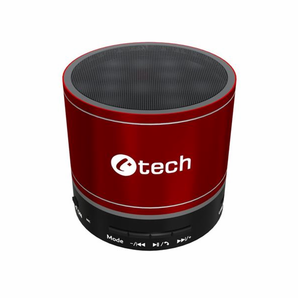 C-TECH repro SPK-08R, bluetooth, červená
