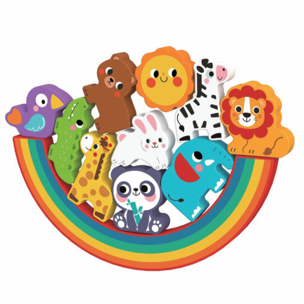 2Kids Toys Balanční puzzle se zvířátky 2 v 1