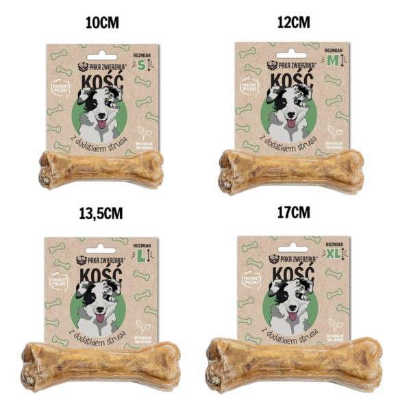 PAKA ZWIERZAKA Bone with added ostrich S 10 cm - pamlsek ...