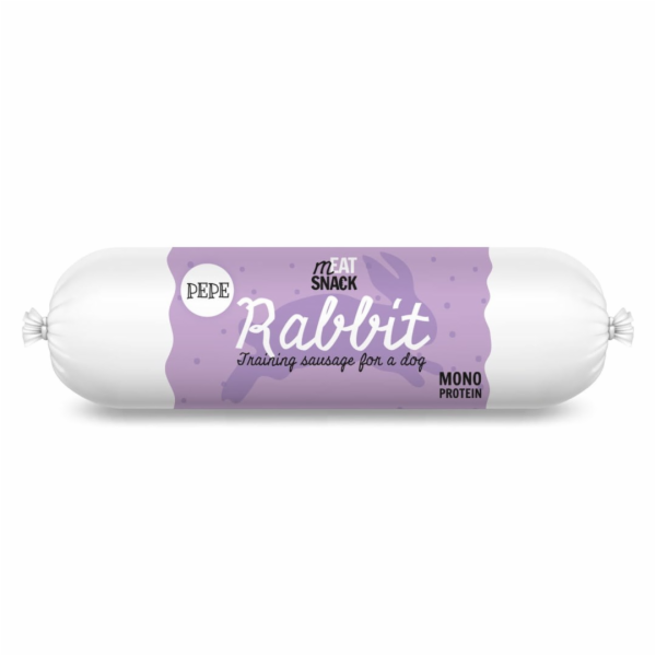 PAKA ZWIERZAKA Pepe Sausage Rabbit - pamlsek pro psa - 200g