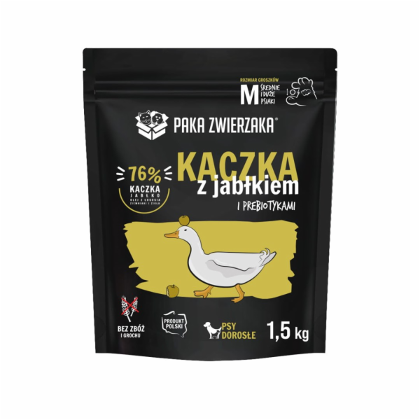 PAKA ZWIERZAKA Duck with apple M - suché krmivo pro psy -...