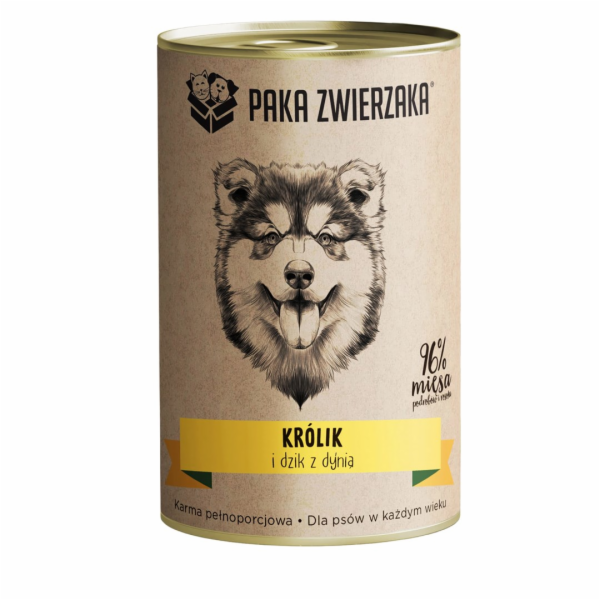 PAKA ZWIERZAKA Rabbit and boar with pumpkin - vlhké krmiv...