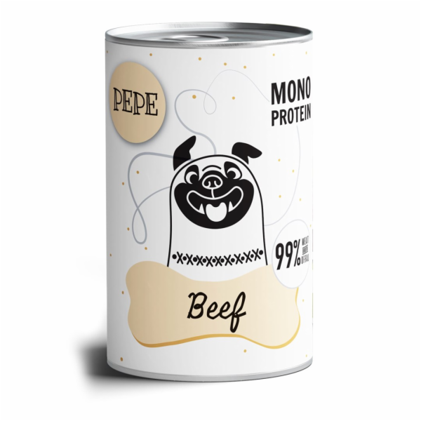 PAKA ZWIERZAKA Pepe Beef - vlhké krmivo pro psy - 400g
